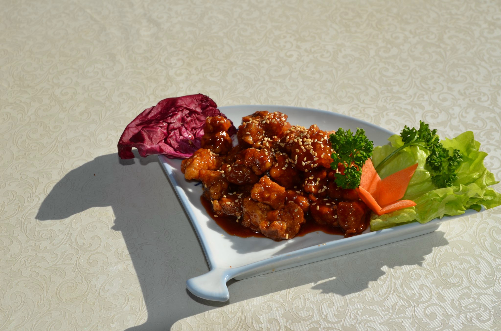 Porc au caramel sésame 