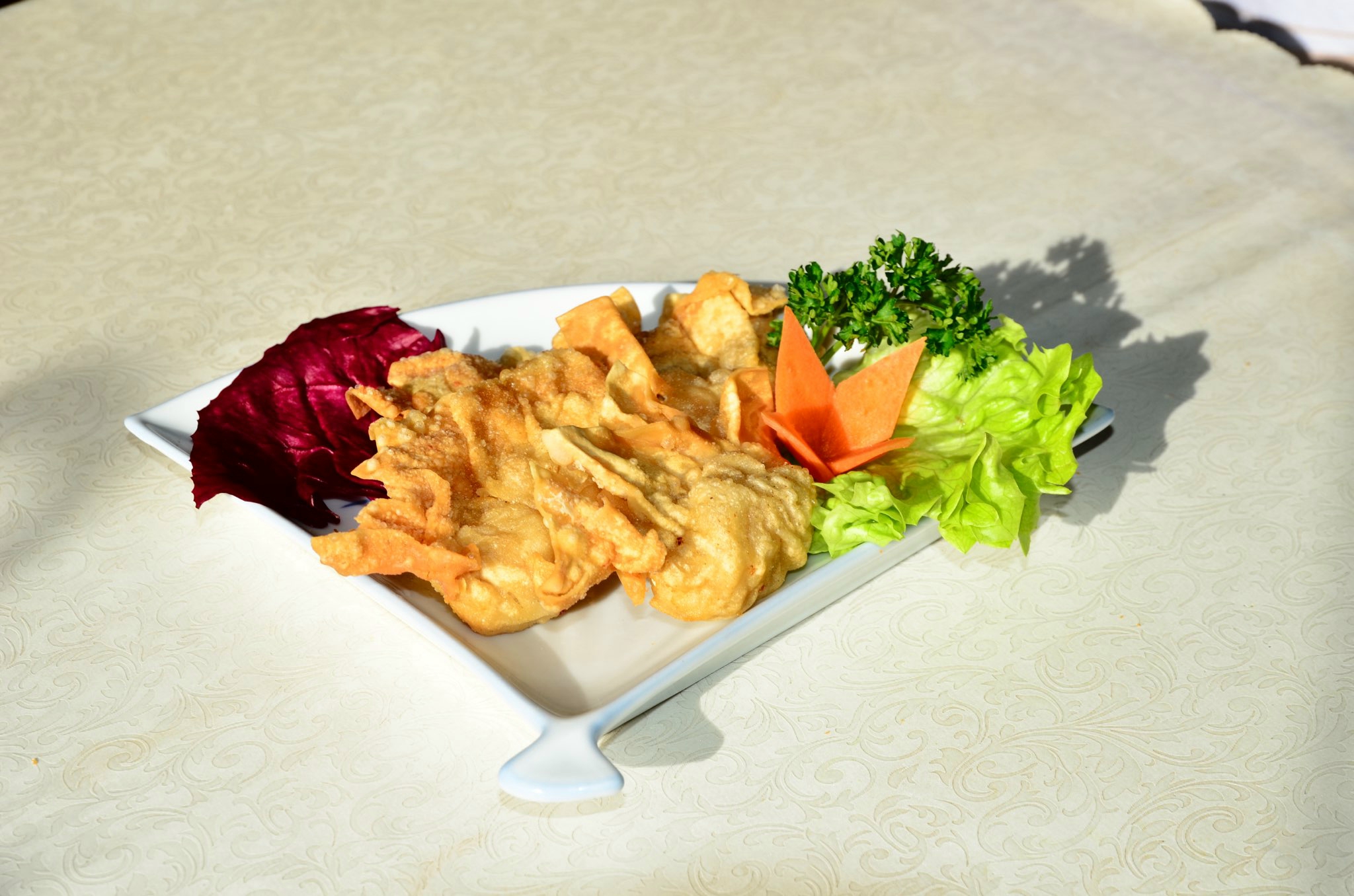 Raviolis aux crevettes frits